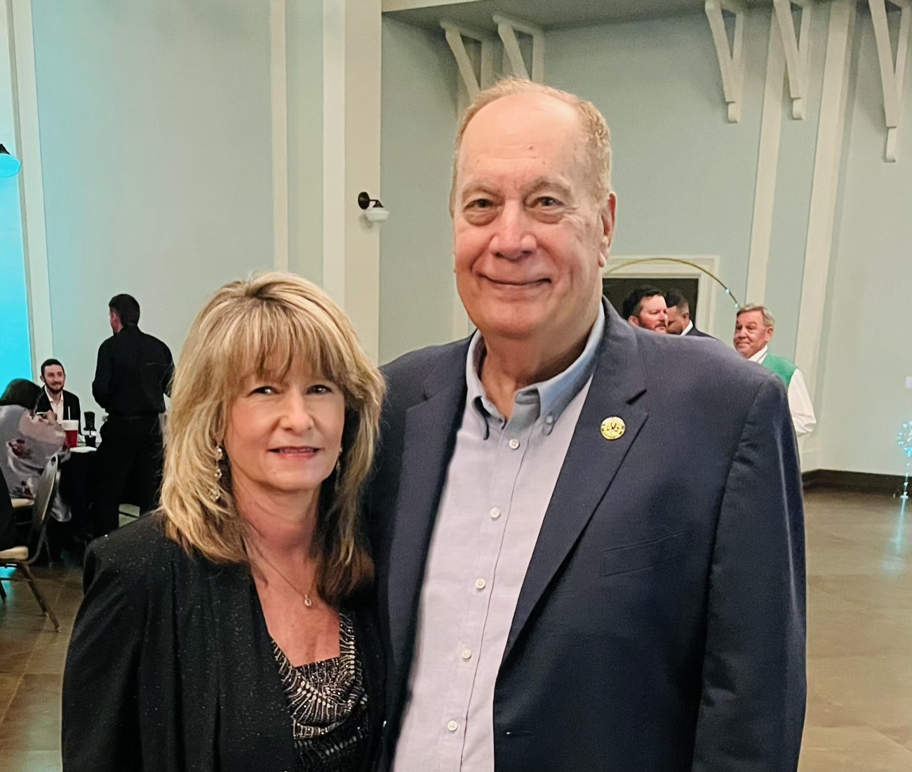 Mayor Jay Trapani and his wife Colleen at the St. Patrick's Ball